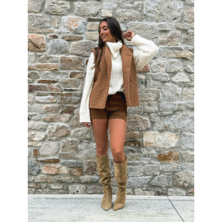 veste sans manches Marivane - Camel