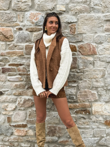 veste sans manches Marivane - Camel
