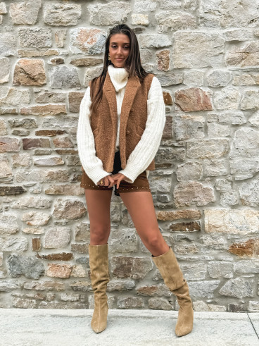 veste sans manches Marivane - Camel