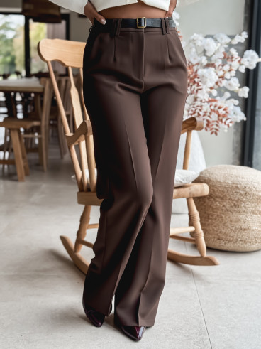 Pantalon Nathalie - Chocolat