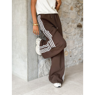 Pantalon Zaylee - Chocolat/Blanc
