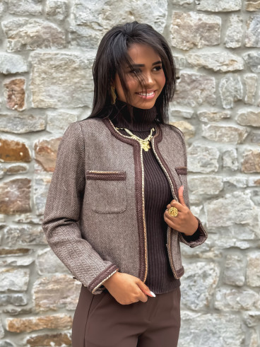 Veste Mélinaé - Chocolat