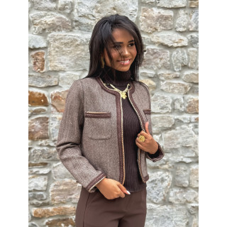 Veste Mélinaé - Chocolat