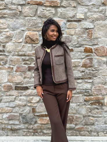 Veste Mélinaé - Chocolat