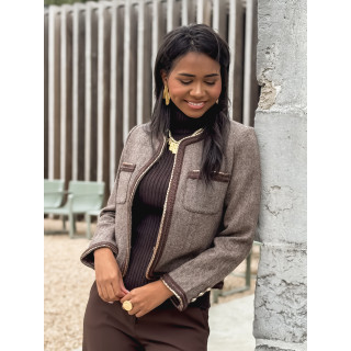 Veste Mélinaé - Chocolat