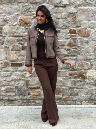 Pantalon Nathalie - Chocolat