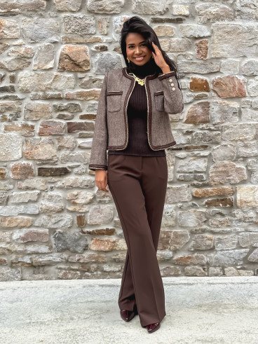 Pantalon Nathalie - Chocolat