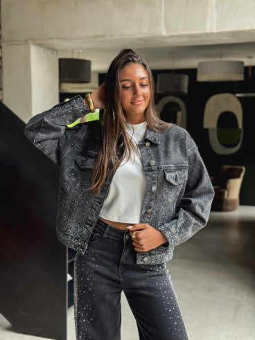 Veste en jeans Véana - Gris