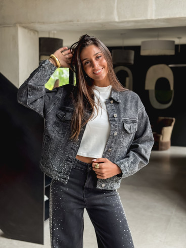 Veste en jeans Véana - Gris