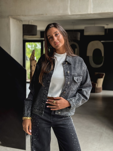 Veste en jeans Véana - Gris