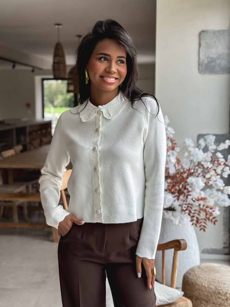 Gilet Roxana - Ecru
