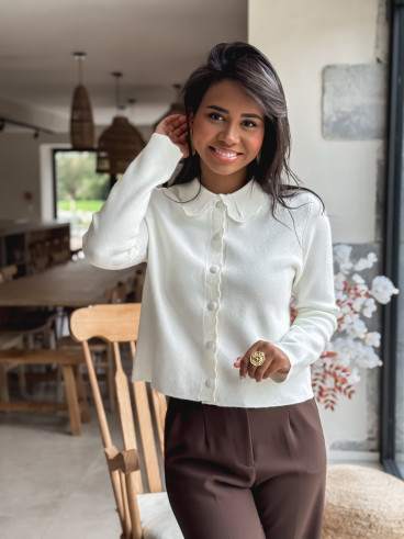 Gilet Roxana - Ecru