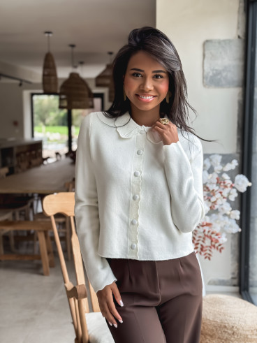 Gilet Roxana - Ecru