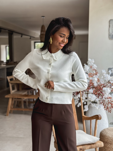 Gilet Roxana - Ecru