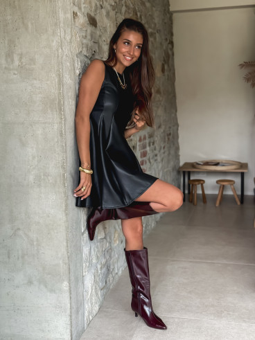 Robe courte Sakina - Noir