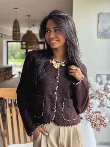 Gilet Auriane - Chocolat Gilet Auriane - Chocolat