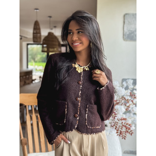 Gilet Auriane - Chocolat