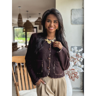 Gilet Auriane - Chocolat