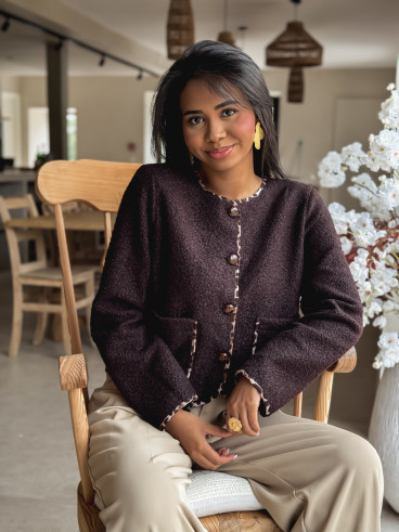 Gilet Auriane - Chocolat Gilet Auriane - Chocolat