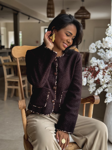 Gilet Auriane - Chocolat Gilet Auriane - Chocolat