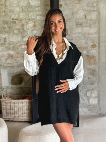 Robe pull Giuliana - Noir