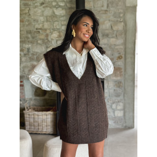 Robe pull Giuliana - Chocolat