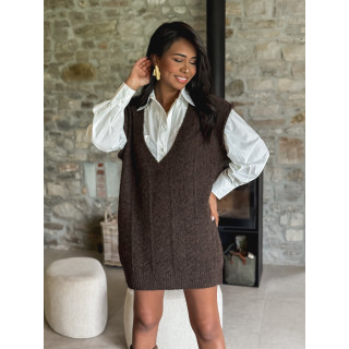 Robe pull Giuliana - Chocolat