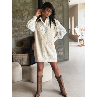 Robe pull Giuliana - Beige
