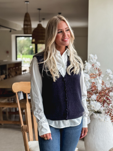 Gilet Aliona - Bleu marine