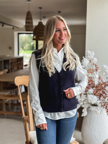 Gilet Aliona - Bleu marine