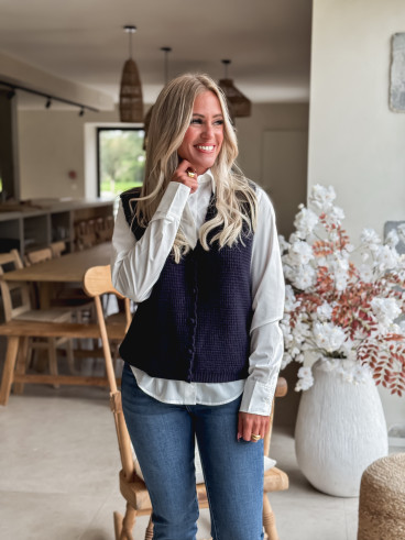 Gilet Aliona - Bleu marine