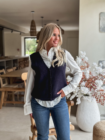 Gilet Aliona - Bleu marine
