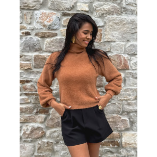 Pull col roulé Eliana - Camel