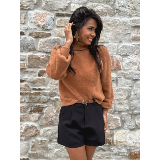 Pull col roulé Eliana - Camel
