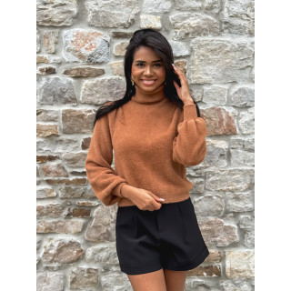 Pull col roulé Eliana - Camel