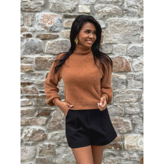 Pull col roulé Eliana - Camel