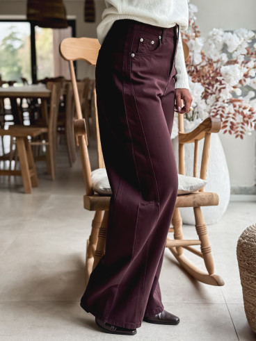 Jeans Naoma - Bordeaux