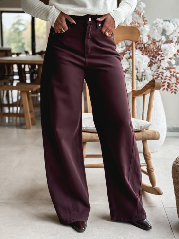 Jeans Naoma - Bordeaux