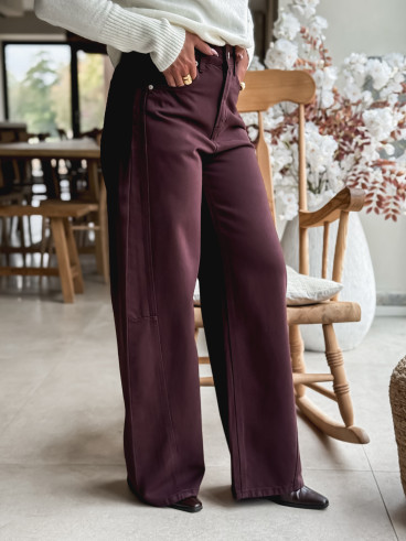 Jeans Naoma - Bordeaux
