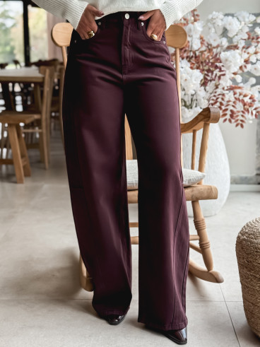 Jeans Naoma - Bordeaux