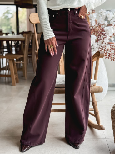 Jeans Naoma - Bordeaux