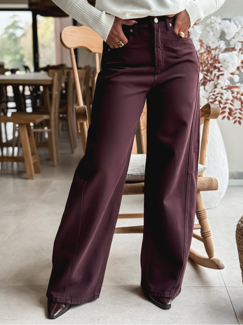 Jeans Naoma - Bordeaux