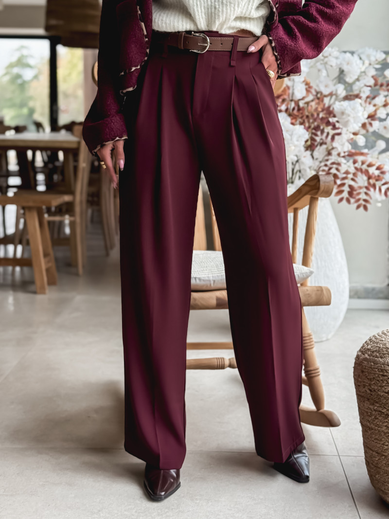 Pantalon Milane - Bordeaux