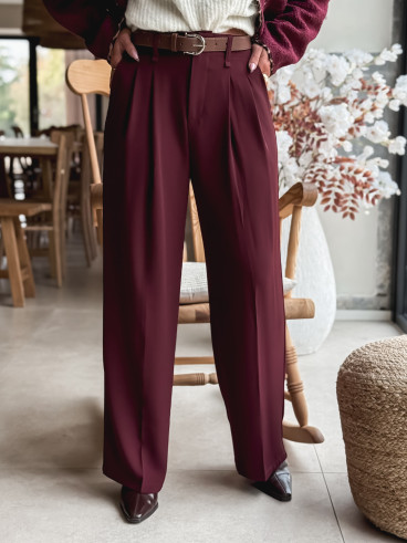 Pantalon Milane - Bordeaux