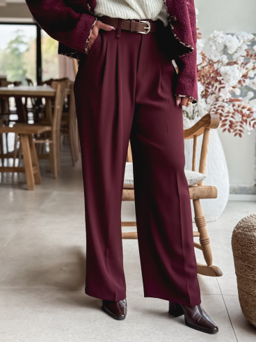 Pantalon Milane - Bordeaux