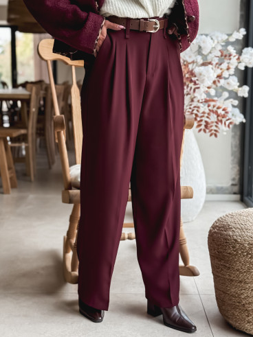 Pantalon Milane - Bordeaux