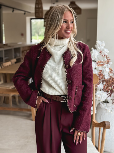 Gilet Auriane - Bordeaux Gilet Auriane - Bordeaux