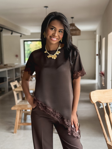 Blouse Fédora - Chocolat
