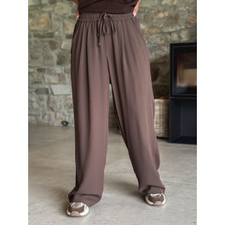 Pantalon fluide Emy - Chocolat