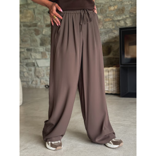Pantalon fluide Emy - Chocolat